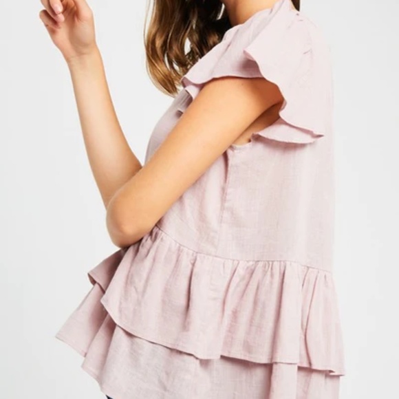 Lilac Ruffle Top - Picture 2 of 2